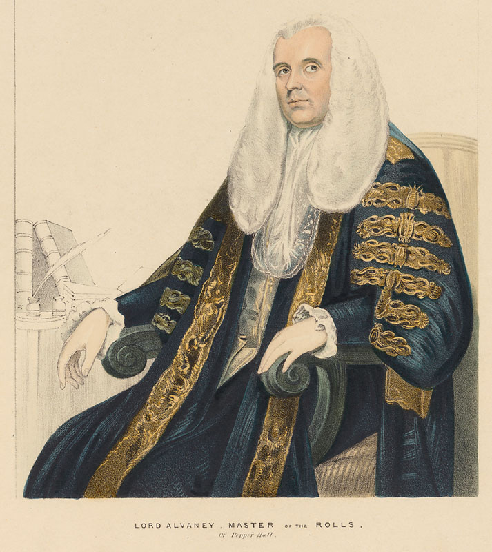 Lithograph of Richard Pepper Arden, Lord Alvanley