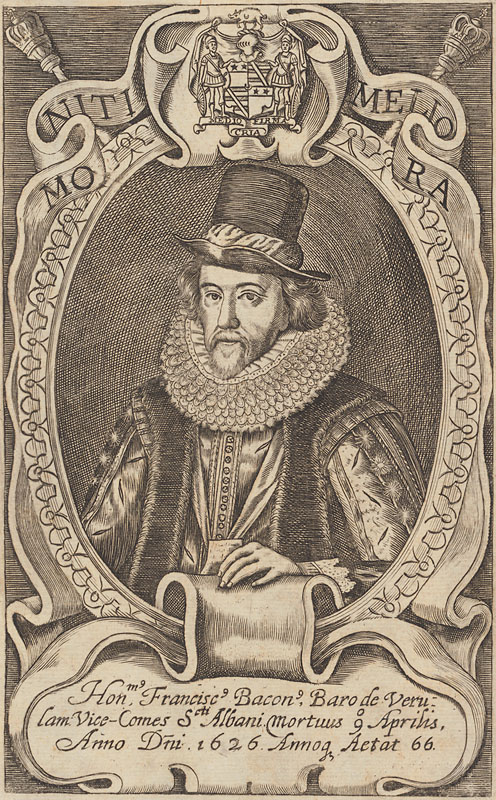 Engraving of Francis Bacon